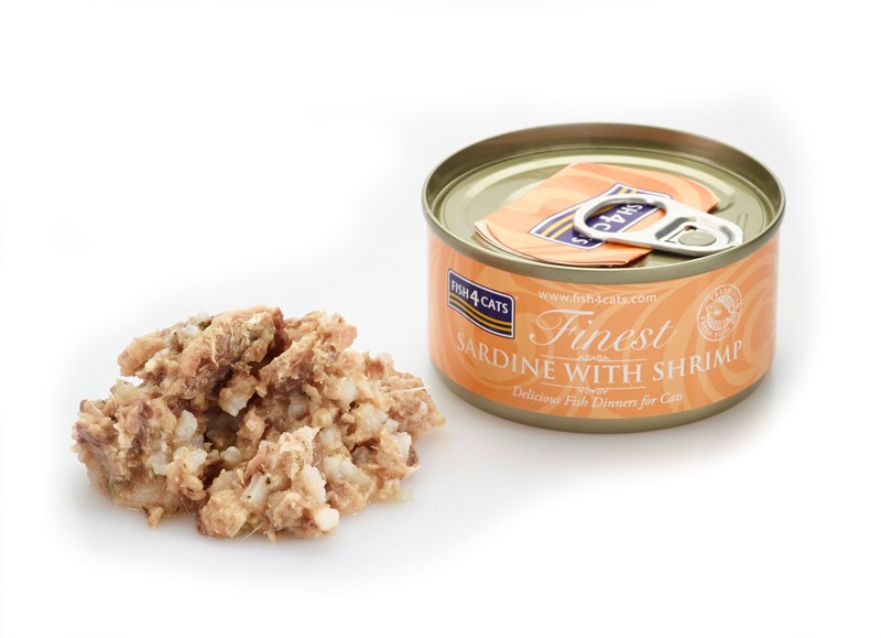 Fish4Cats Finest Sardynka z Krewetkami 70g - obrazek 3