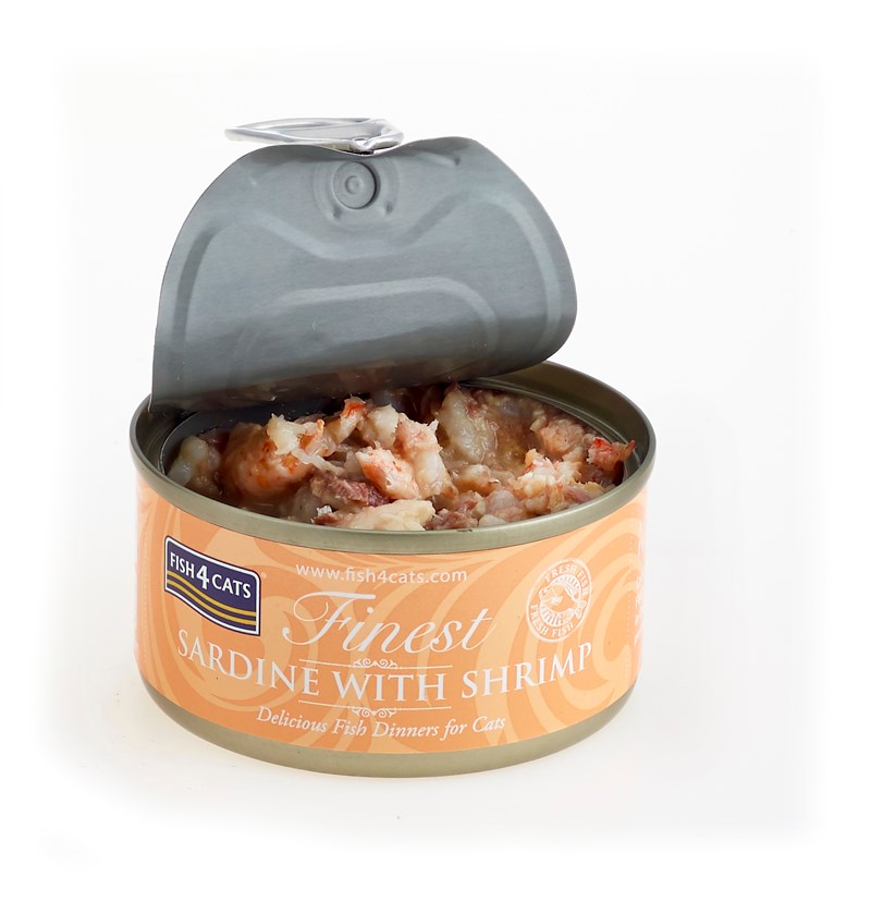 Fish4Cats Finest Sardynka z Krewetkami 70g - obrazek 4