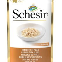 SCHESIR dla kotów Adult Cienkie Plasterki z Kurczaka 85g