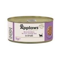 APPLAWS Natural Cat Food Makrela z sardynkami – mokra karma dla kota – 70g